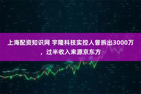 上海配资知识网 宇隆科技实控人曾拆出3000万，过半收入来源京东方